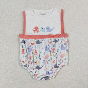 Octopus Crab Sea Lion Boys Summer Romper