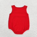 Baseball Flag Red Boys 4th of July Romper