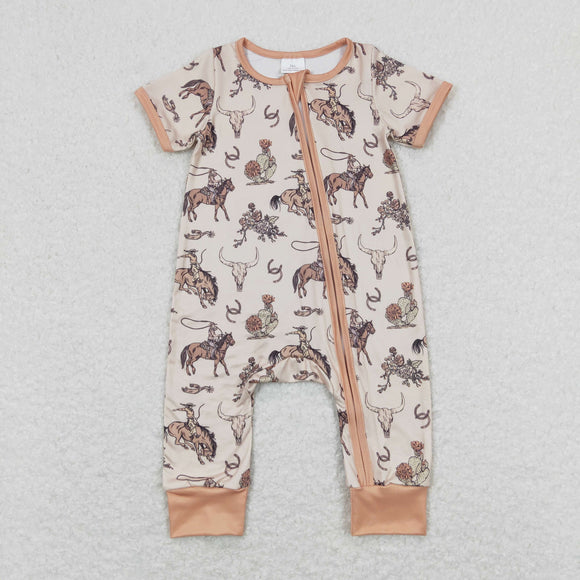 Rodeo Beige Boys Summer Romper