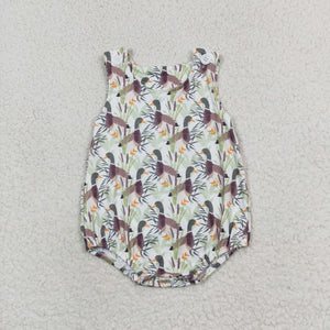 Duck White Boys Summer Romper