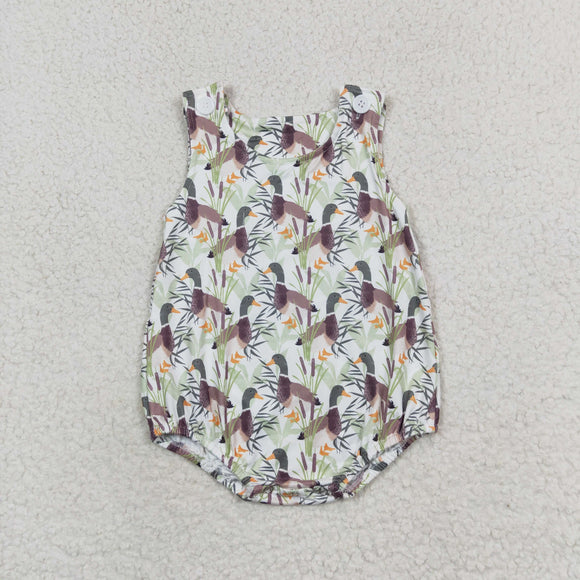 Duck White Boys Summer Romper