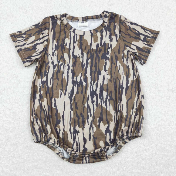 Green Camo Boys Summer Romper