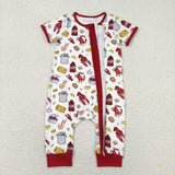 Crab Corrn Crawfish Boys Summer Romper