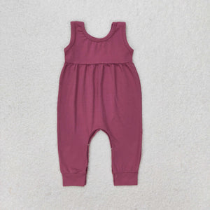 Solid Purple Girls Summer Romper