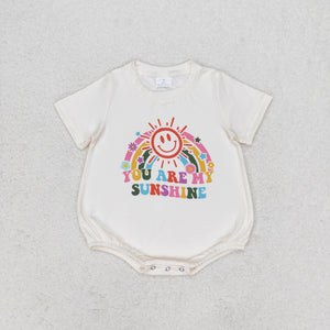 You are my sunshine Rainbow Girls Summer Romper