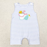 Beach Ball Stripe Boys Summer Romper