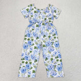 Hydrangea Floral Girls Jumpsuit