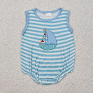 Boat Stripe Boys Summer Romper