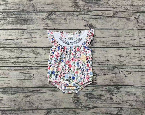 Pre-sale Mama's Girl Floral Girls Summer Romper