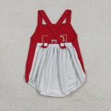 Car Bike Red Boys Summer Romper