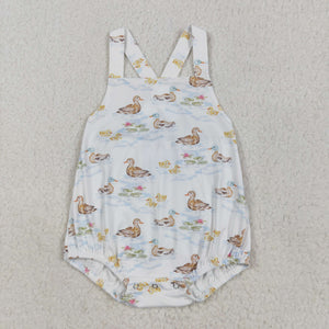 Duck White Boys Summer Romper