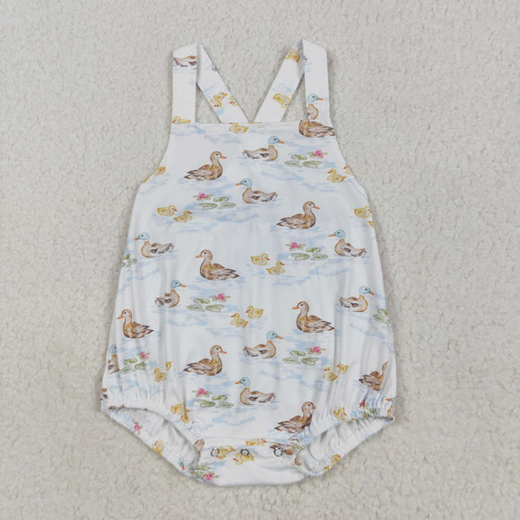 Duck White Boys Summer Romper