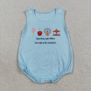 County Fair Blue Boys Summer Romper