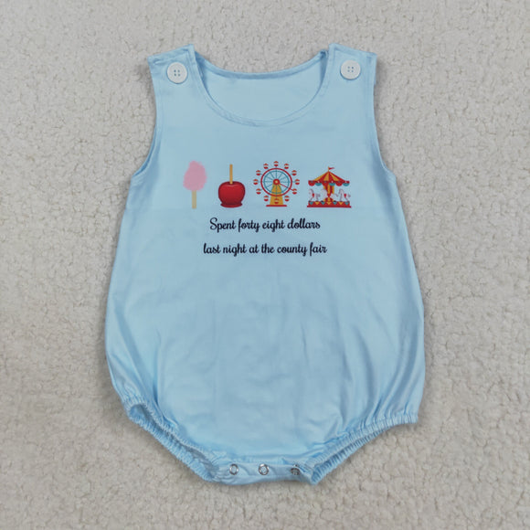 County Fair Blue Boys Summer Romper