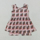 Rodeo Cowgirl Pink Girls Jumpsuit