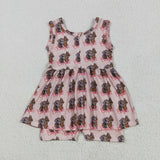 Rodeo Cowgirl Pink Girls Jumpsuit