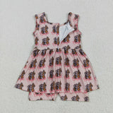 Rodeo Cowgirl Pink Girls Jumpsuit