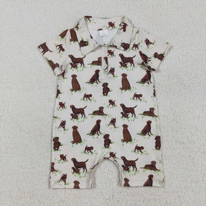 Dog Grass Boys Summer Romper