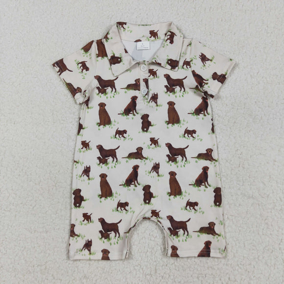 Dog Grass Boys Summer Romper
