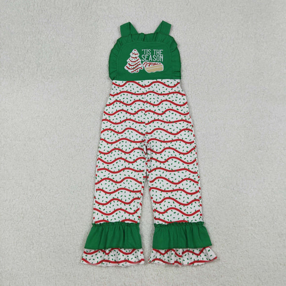 'tis the season Cookies Green Girls Christmas Jumpsuit
