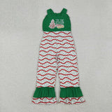 'tis the season Cookies Green Girls Christmas Jumpsuit