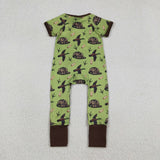 Duck Camo Cap Green Boys Summer Romper