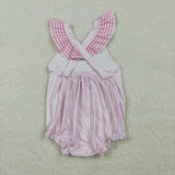 Best Day Ever Stripe Pink Girls Summer Romper