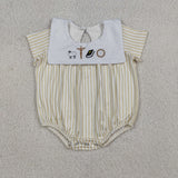 Sheep Jesus Stripe Boys Easter Romper