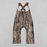 Deer Brown Pocket Camo Boys Summer Romper