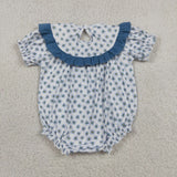 Daddy's Girl Floral Smocked Girls Summer Romper