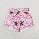 Kids Rodeo Stars Pink Mommy & Me Girls Shorts