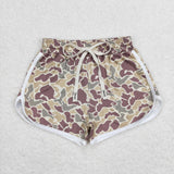 Kids Camo Brown Mommy & Me Girls Shorts