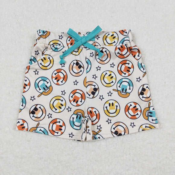 Plaid Smile Boys Shorts