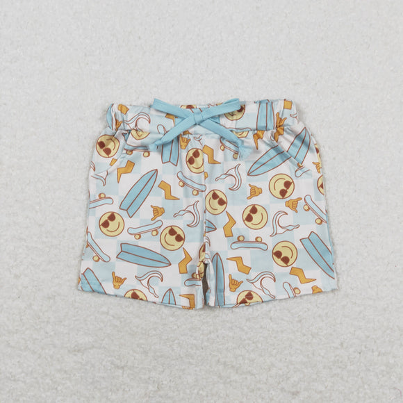Smile Lightning Plaid Boys Shorts