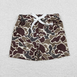 Camo Brown Boys Shorts