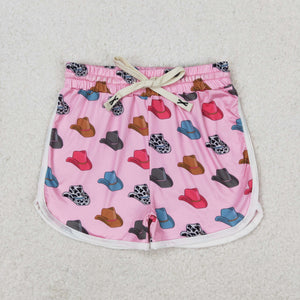 Kids Hat Pink Girls Shorts