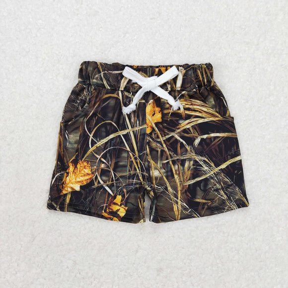 Leaves Camo Boys Shorts