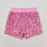 Sequins Pink Girls Shorts