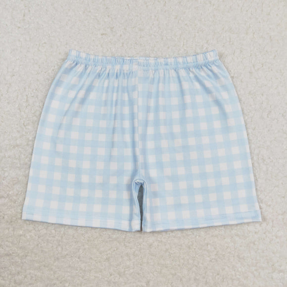 Blue Plaid Boys Shorts