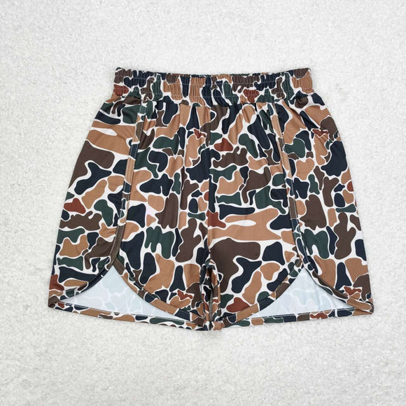 Adult Camo Brown Dark Green Mommy & Me Shorts