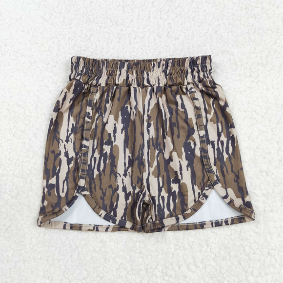 Camo Army Green Mommy & Me Girls Shorts