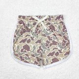 Kids Camo Brown Mommy & Me Girls Shorts