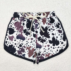 Adult Cowhide Print Shorts