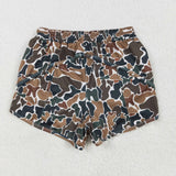 Adult Green Brown Camo Beige Mommy & Me Athletic Shorts