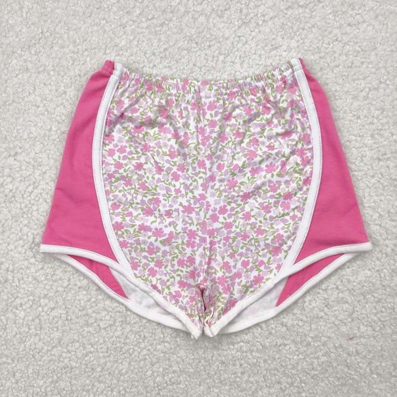 Floral Pink Girls Shorts
