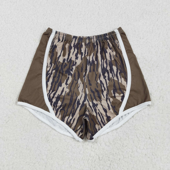 Camo Army Green Girls Shorts