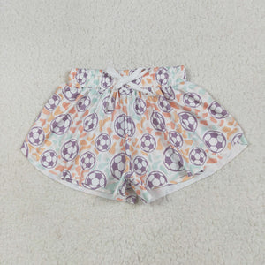 Soccer Leopard Print Girls Shorts