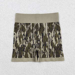 Army Green Camo Adult Shorts