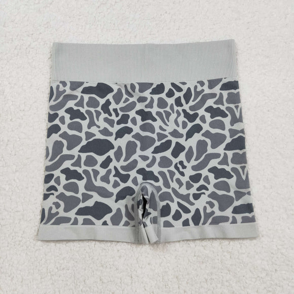 Gray Camo Adult Shorts