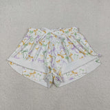 Adult Bow Pattern Athletic Women Mardi Gras Shorts